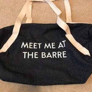 Meet Me At The Barre Bag